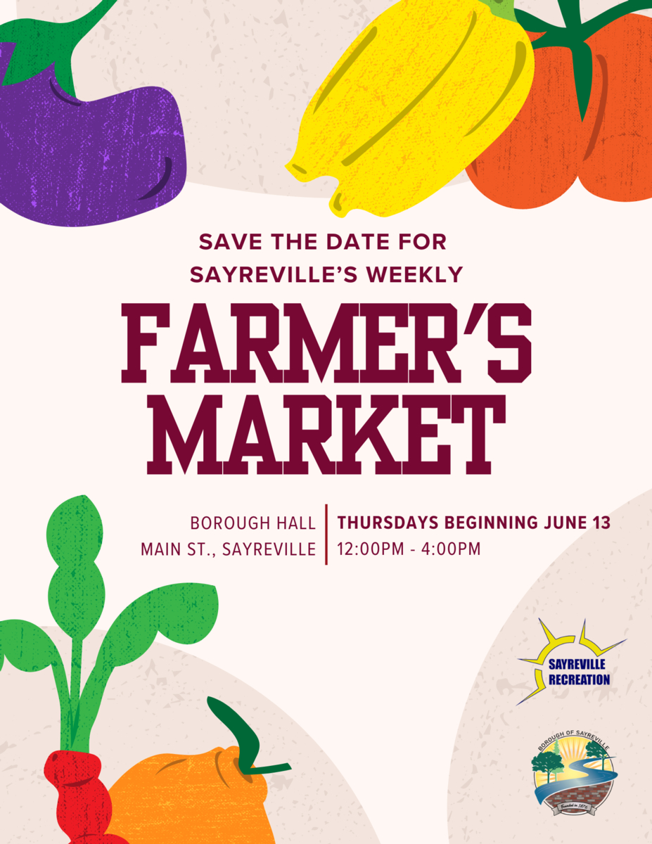 New Farmer's Market Borough of Sayreville News
